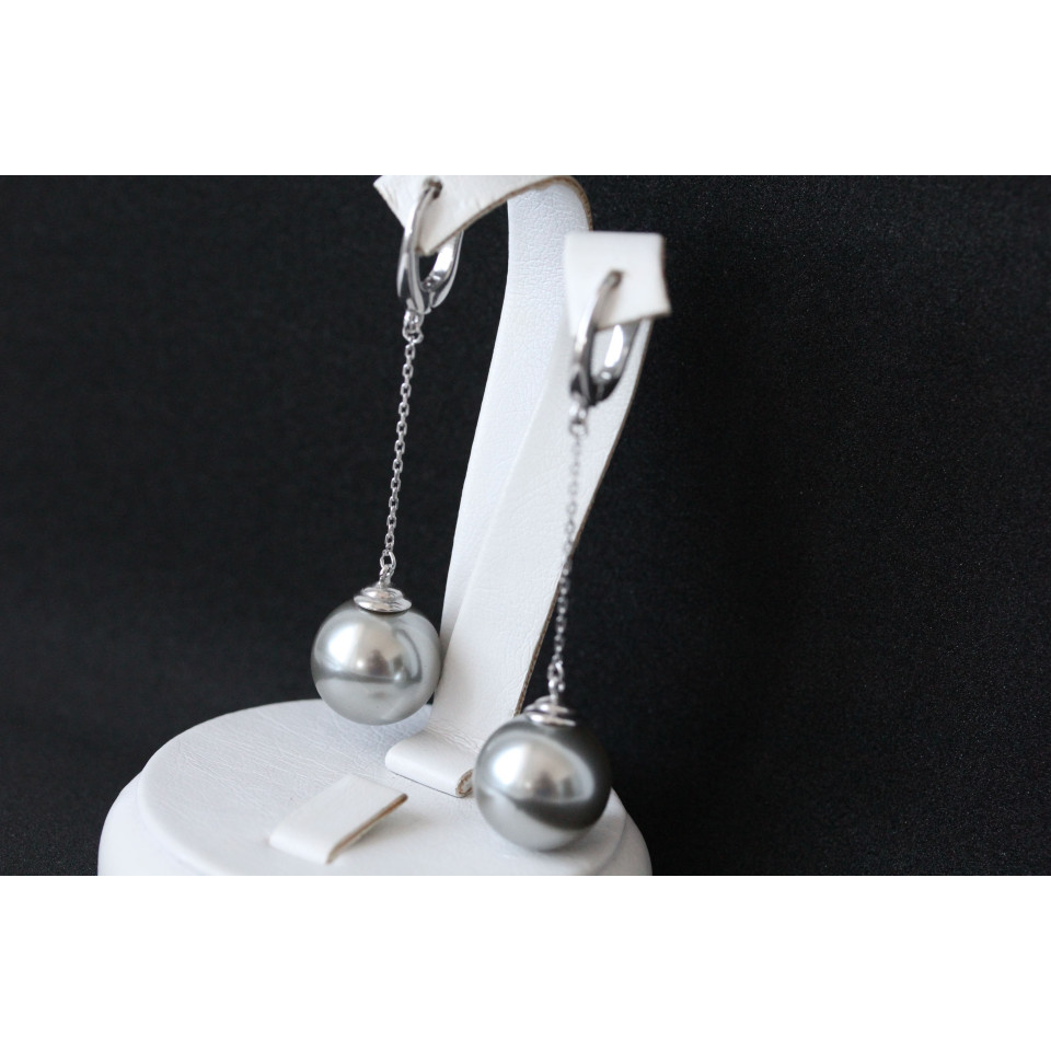 Сережки 862(2) майорика срібна Rh Timofeev