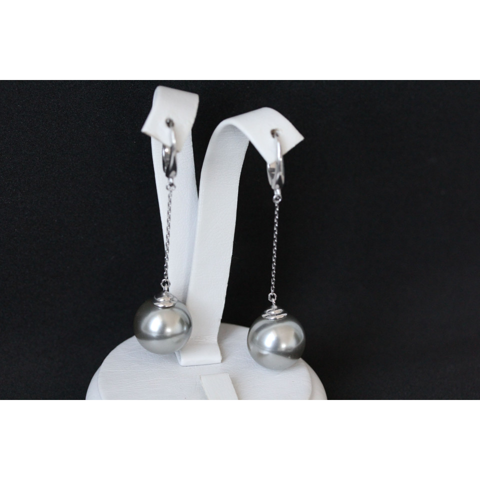 Сережки 862(2) майорика срібна Rh Timofeev