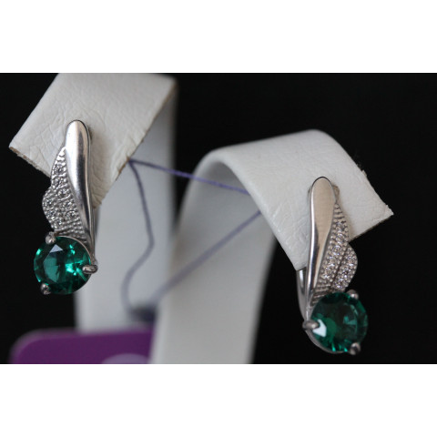 Сережки 802 альпініт смарагд Rh Timofeev