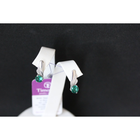 Сережки 802 альпініт смарагд Rh Timofeev