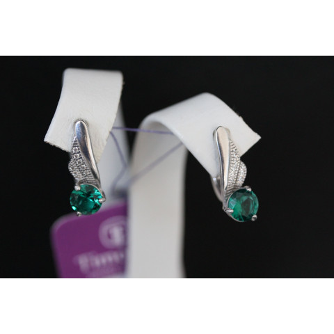 Сережки 802 альпініт смарагд Rh Timofeev