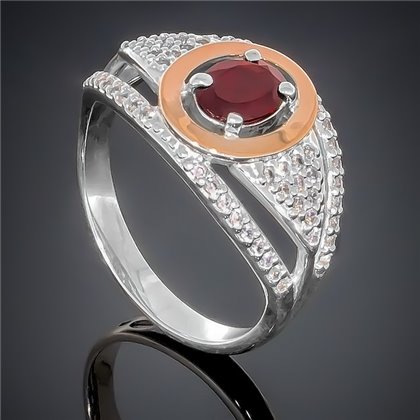 Перстень 368 гранат Rh Timofeev