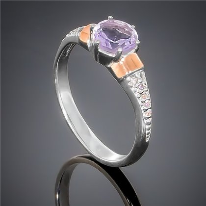 Перстень 369 аметист Rh Timofeev