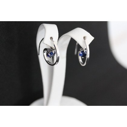 Сережки 660(2) альпініт синій Rh Timofeev 2