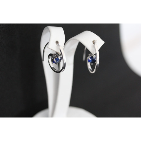 Сережки 660(2) альпініт синій Rh Timofeev