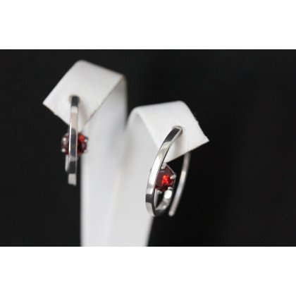 Сережки 660(2) альпініт гранат Rh Timofeev