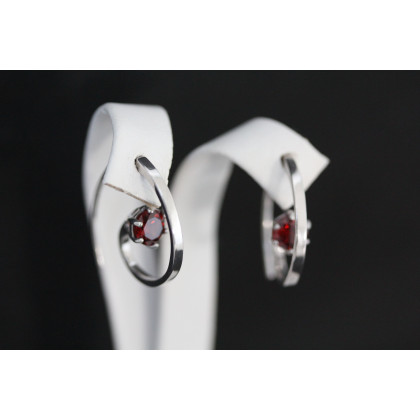 Сережки 660(2) альпініт гранат Rh Timofeev 2