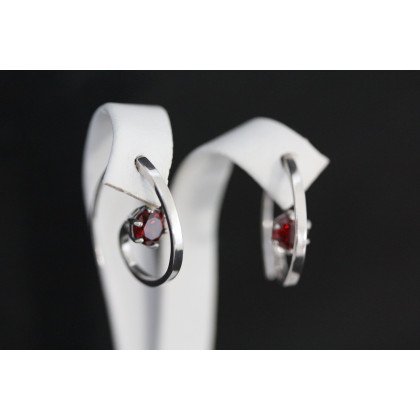 Сережки 660(2) альпініт гранат Rh Timofeev 2