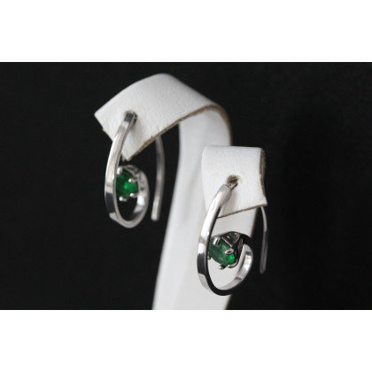 Сережки 660(2) альпініт зелений Rh Timofeev