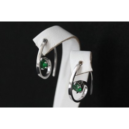 Сережки 660(2) альпініт зелений Rh Timofeev