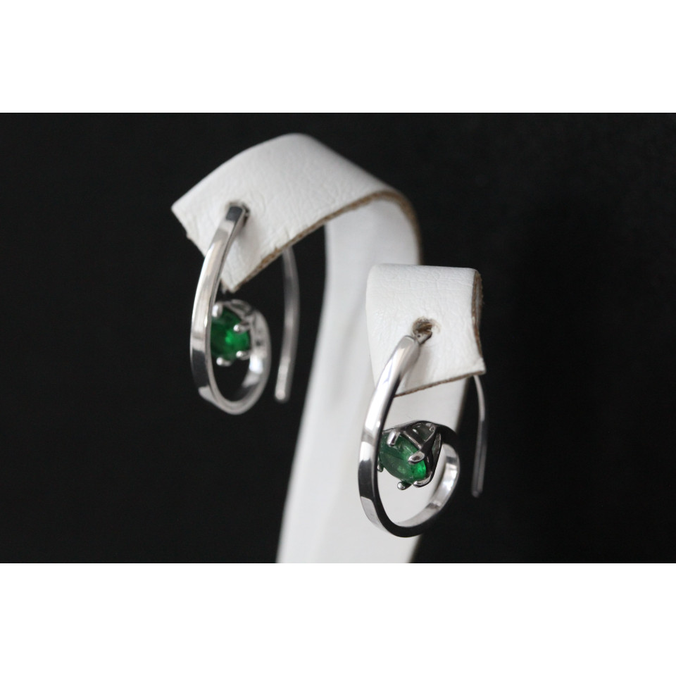 Сережки 660(2) альпініт зелений Rh Timofeev