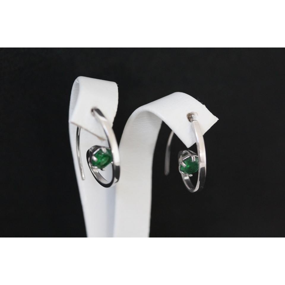 Сережки 660(2) альпініт зелений Rh Timofeev