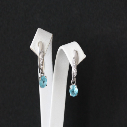 Сережки 655 альпініт блакитний Rh Timofeev