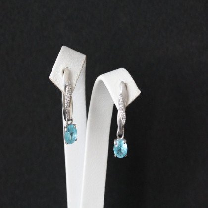 Сережки 655 альпініт блакитний Rh Timofeev