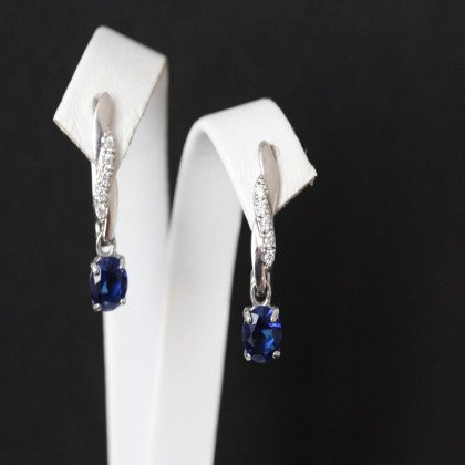 Сережки 655 альпініт синій Rh Timofeev