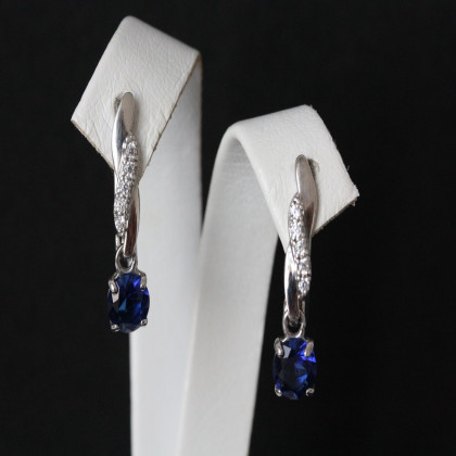 Сережки 655 альпініт синій Rh Timofeev 2