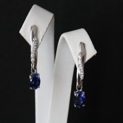 Сережки 655 альпініт синій Rh Timofeev 2