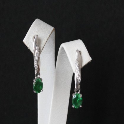 Сережки 655 альпініт зелений Rh Timofeev