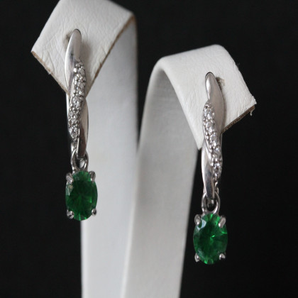 Сережки 655 альпініт зелений Rh Timofeev 2
