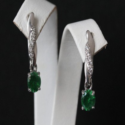 Сережки 655 альпініт зелений Rh Timofeev 2