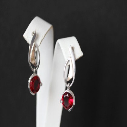 Сережки 645 альпініт гранат Rh Timofeev