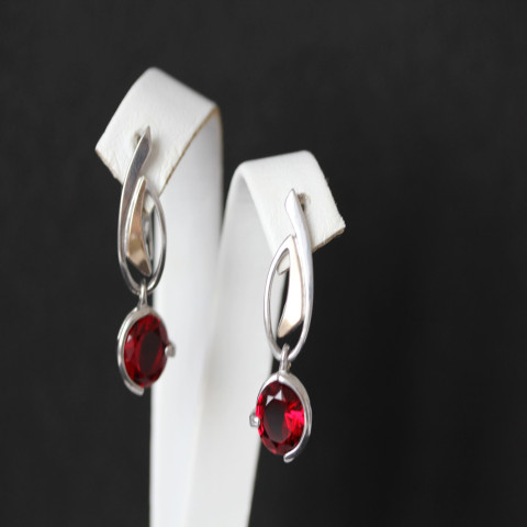 Сережки 645 альпініт гранат Rh Timofeev