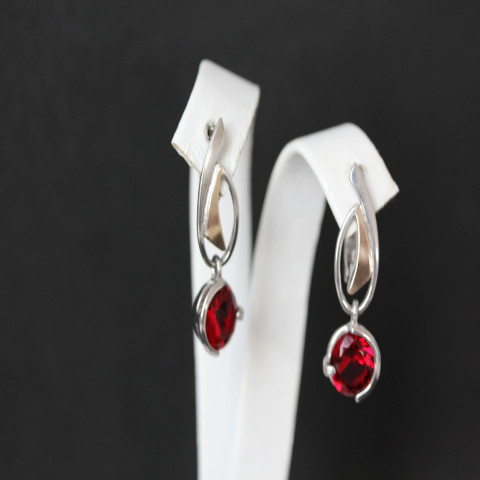 Сережки 645 альпініт гранат Rh Timofeev