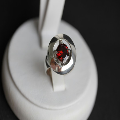 Перстень 644 альпініт гранат Rh Timofeev 2