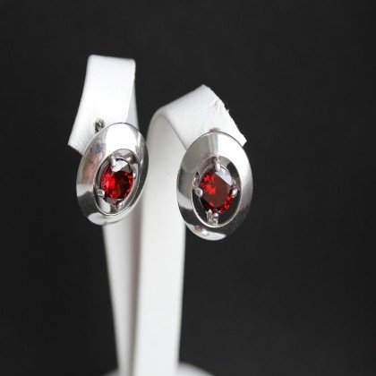 Сережки 644 альпініт гранат Rh Timofeev