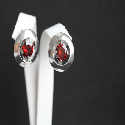 Сережки 644 альпініт гранат Rh Timofeev 2
