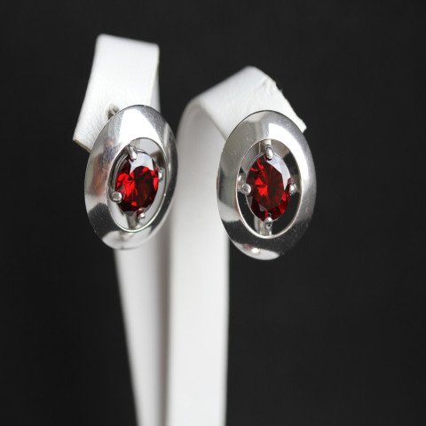 Сережки 644 альпініт гранат Rh Timofeev