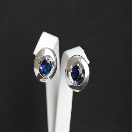 Сережки 644 альпініт синій Rh Timofeev