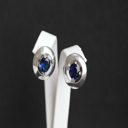 Сережки 644 альпініт синій Rh Timofeev