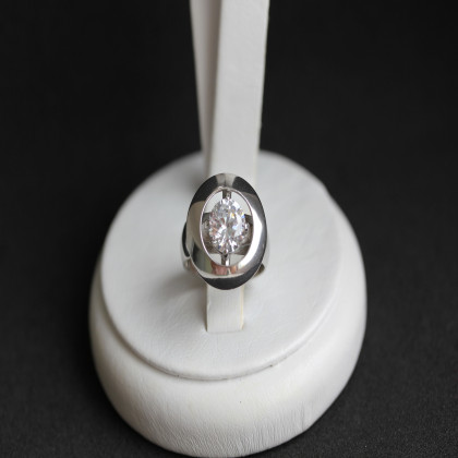 Перстень 644 цирконій білий Rh Timofeev 2