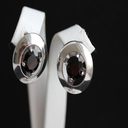 Сережки 644 гранат Rh Timofeev