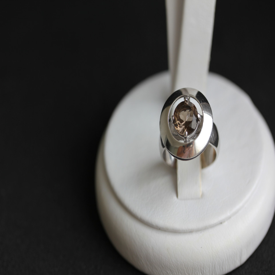 Перстень 644 раухтопаз Rh Timofeev