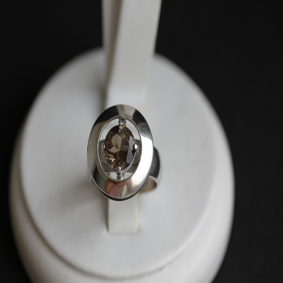 Перстень 644 раухтопаз Rh Timofeev