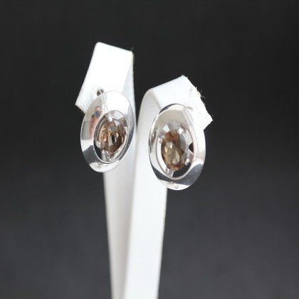 Сережки 644 раухтопаз Rh Timofeev