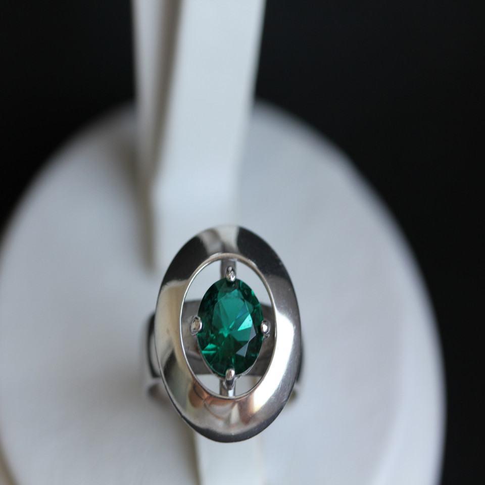 Перстень 644 альпініт смарагд Rh Timofeev