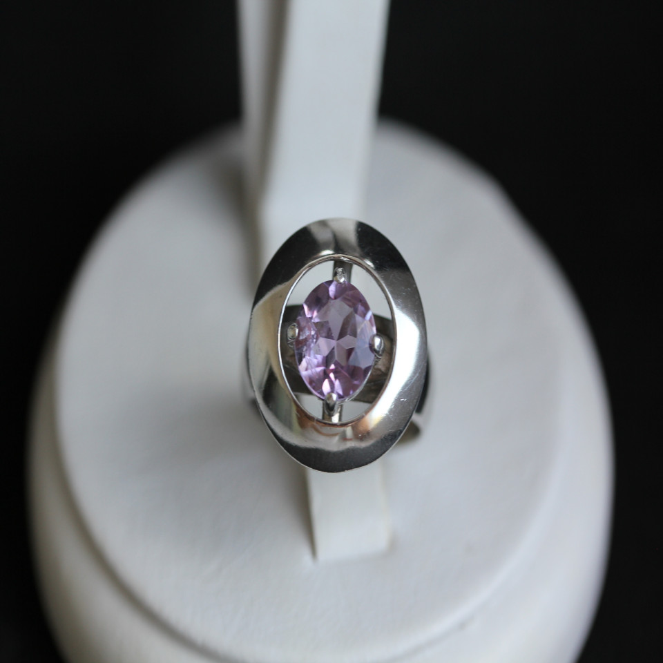 Перстень 644 аметист Rh Timofeev