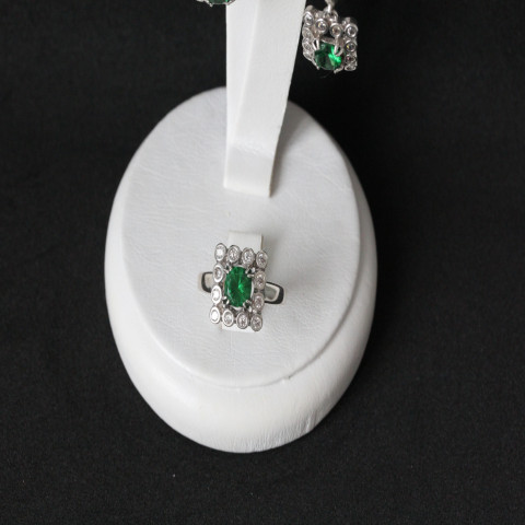 Перстень 646(2) альпініт зелений Rh Timofeev