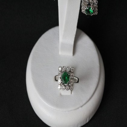 Перстень 646(2) альпініт зелений Rh Timofeev 2