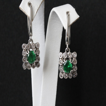 Сережки 646(2) альпініт зелений Rh Timofeev 2