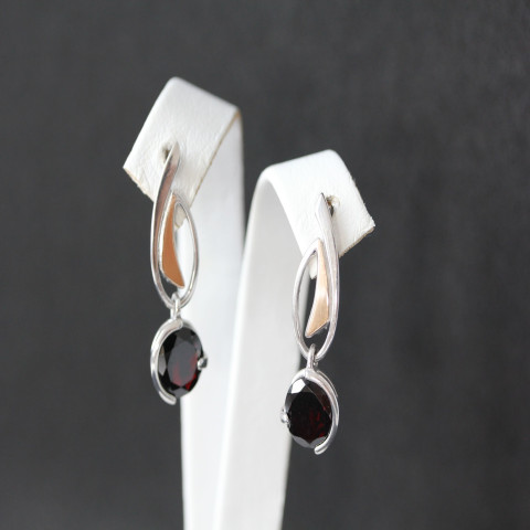 Сережки 645 гранат Rh Timofeev