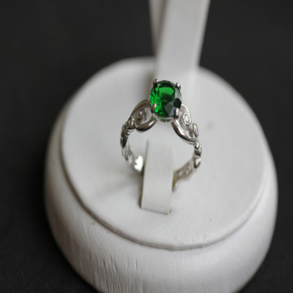 Перстень 560 альпініт зелений Rh Timofeev