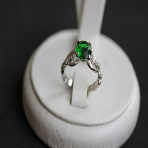 Перстень 560 альпініт зелений Rh Timofeev