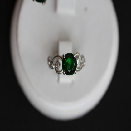 Перстень 560 альпініт зелений Rh Timofeev 2