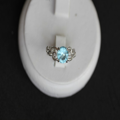 Перстень 560 альпініт блакитний Rh Timofeev 2