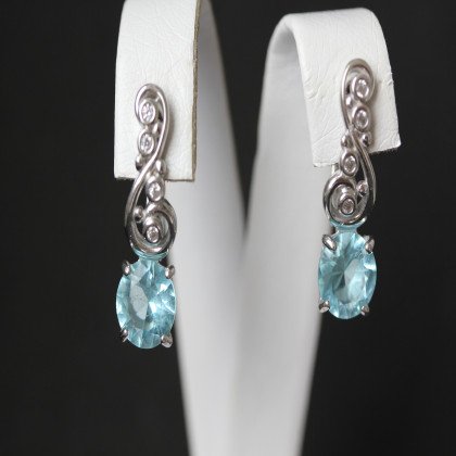 Сережки 560 альпініт блакитний Rh Timofeev