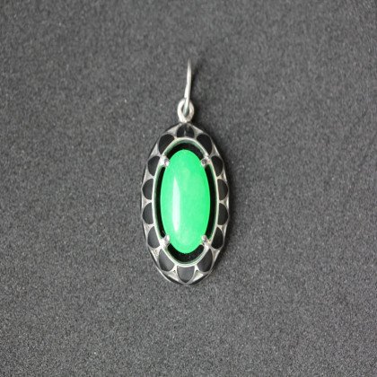 Підвіс 401 авантюрин зелений Rh Timofeev